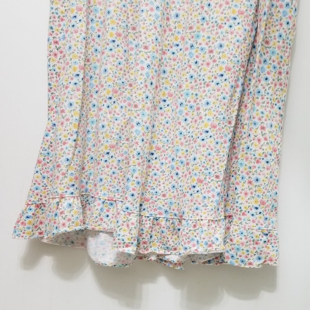 floral buttoning nightgown with lace - Picture 5 of 8